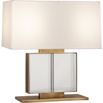 Sloan Table Lamp - Aged Brass / Snowflake