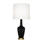 Emma Table Lamp - Matte Obsidian / Off White