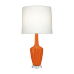 Emma Table Lamp - Pumpkin / Off White