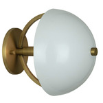 Mavisten Edition Copernica Wall Sconce - Lacquered Burnished Brass / White