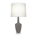 Emma Table Lamp - Matte Smoky Taupe / Off White