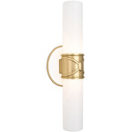 Chase Wall Sconce - Antique Brass / Cased White