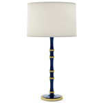 Kane Table Lamp - Modern Brass / Midnight Blue / Ascot