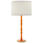 Kane Table Lamp - Modern Brass / Pumpkin / Ascot