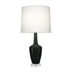 Emma Table Lamp - Obsidian / Off White
