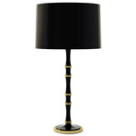 Kane Table Lamp - Modern Brass / Obsidian