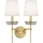 Cristallo Wall Sconce - Modern Brass / Clear