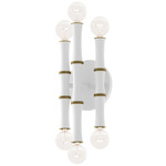 Kane Wall Sconce - Modern Brass / Matte Daisy