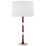 Kane Table Lamp - Polished Nickel / Sugar Plum / Ascot