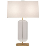Jacqueline Table Lamp - Modern Brass / Oyster Linen