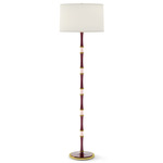 Kane Floor Lamp - Modern Brass / Sugar Plum / Ascot