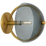 Mavisten Edition Copernica Wall Sconce - Lacquered Burnished Brass / Smoke