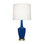 Emma Table Lamp - Cobalt / Off White