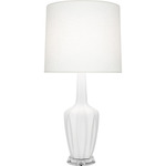 Emma Table Lamp - Matte Lily / Off White