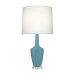 Emma Table Lamp - Matte Steel Blue / Off White