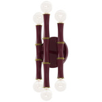 Kane Wall Sconce - Modern Brass / Sugar Plum