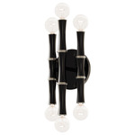 Kane Wall Sconce - Polished Nickel / Obsidian