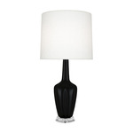 Emma Table Lamp - Matte Obsidian / Off White