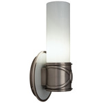 Chase Wall Sconce - Dark Antique Nickel / Cased White