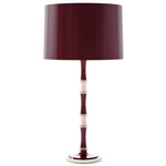 Kane Table Lamp - Polished Nickel / Sugar Plum