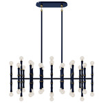 Kane Pendant - Modern Brass / Midnight Blue