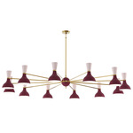 Clare Chandelier - Modern Brass / Sugar Plum / Rose Water