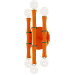 Kane Wall Sconce - Modern Brass / Pumpkin
