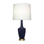 Emma Table Lamp - Midnight Blue / Off White