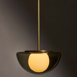 Pearl Pendant - Brass / Fume