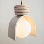 Lunar Pendant - Cream / Sand