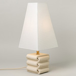 Gio Table Lamp - Bone / Grid