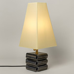 Gio Table Lamp - Graphite / Faint Green Parchment