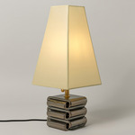 Gio Table Lamp - Obsidian / Faint Green Parchment