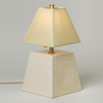 Osen Short Table Lamp - Glacé / Faint Green Parchment