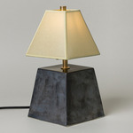 Osen Short Table Lamp - Graphite / Faint Green Parchment