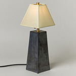 Osen Tall Table Lamp - Graphite / Faint Green Parchment