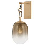 Harvey Wall Sconce - Patina Brass / Ombre Topaz