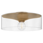 Killian Ceiling Light - Patina Brass / Clear