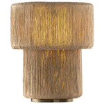 Kenai Table Lamp - Patina Brass / Jute