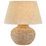 Malik Table Lamp - Natural / Natural Linen