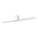 Plank Smart Hugger Ceiling Fan - Matte White / Matte White