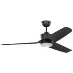 Colgin Ceiling Fan with Color-Select Light - Midnight Black / Midnight Black