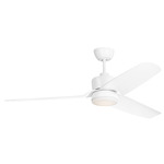 Colgin Ceiling Fan with Color-Select Light - Matte White / Matte White