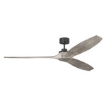 Collins Smart Ceiling Fan - Aged Pewter / Light Grey Weathered Oak / Light Grey Weathered Oak