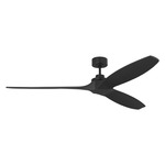Collins Smart Ceiling Fan - Midnight Black / Midnight Black / Midnight Black
