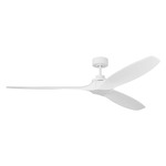 Collins Smart Ceiling Fan - Matte White / Matte White / Matte White
