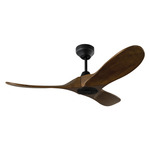 Maverick Smart Ceiling Fan - Midnight Black / Dark Walnut / Dark Walnut