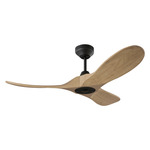 Maverick Smart Ceiling Fan - Midnight Black / Natural Honey / Natural Honey