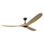 Maverick Smart Ceiling Fan - Midnight Black / Natural Honey / Natural Honey