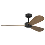 Paddle Smart Ceiling Fan - Midnight Black / Oak / Oak